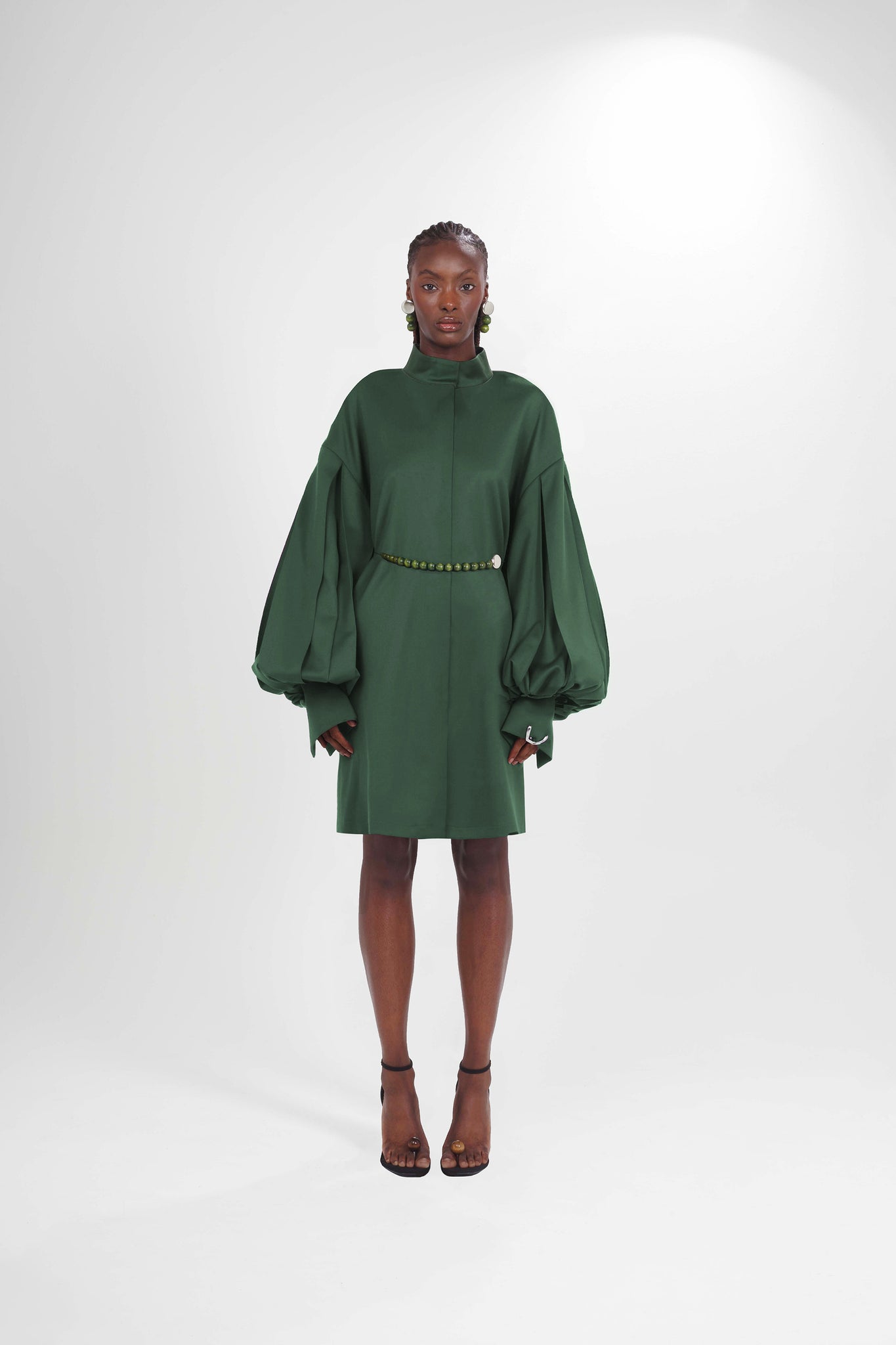 Fern Dress with Beaded Belt – MOCKEVICIUTE