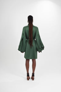 Fern Dress with Beaded Belt