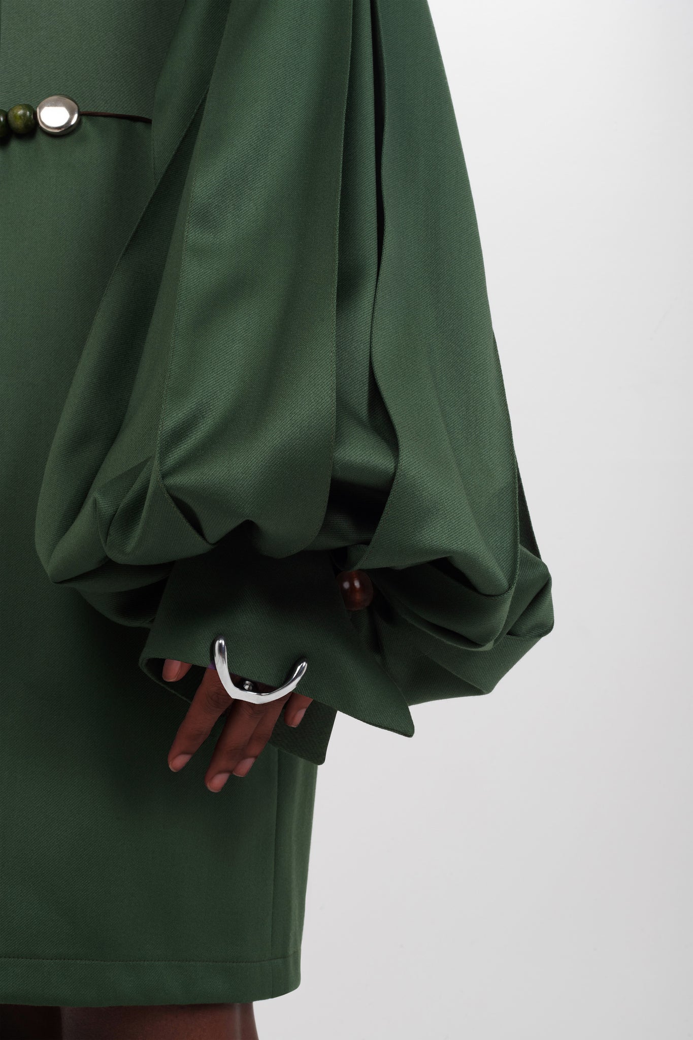 Fern Dress with Beaded Belt