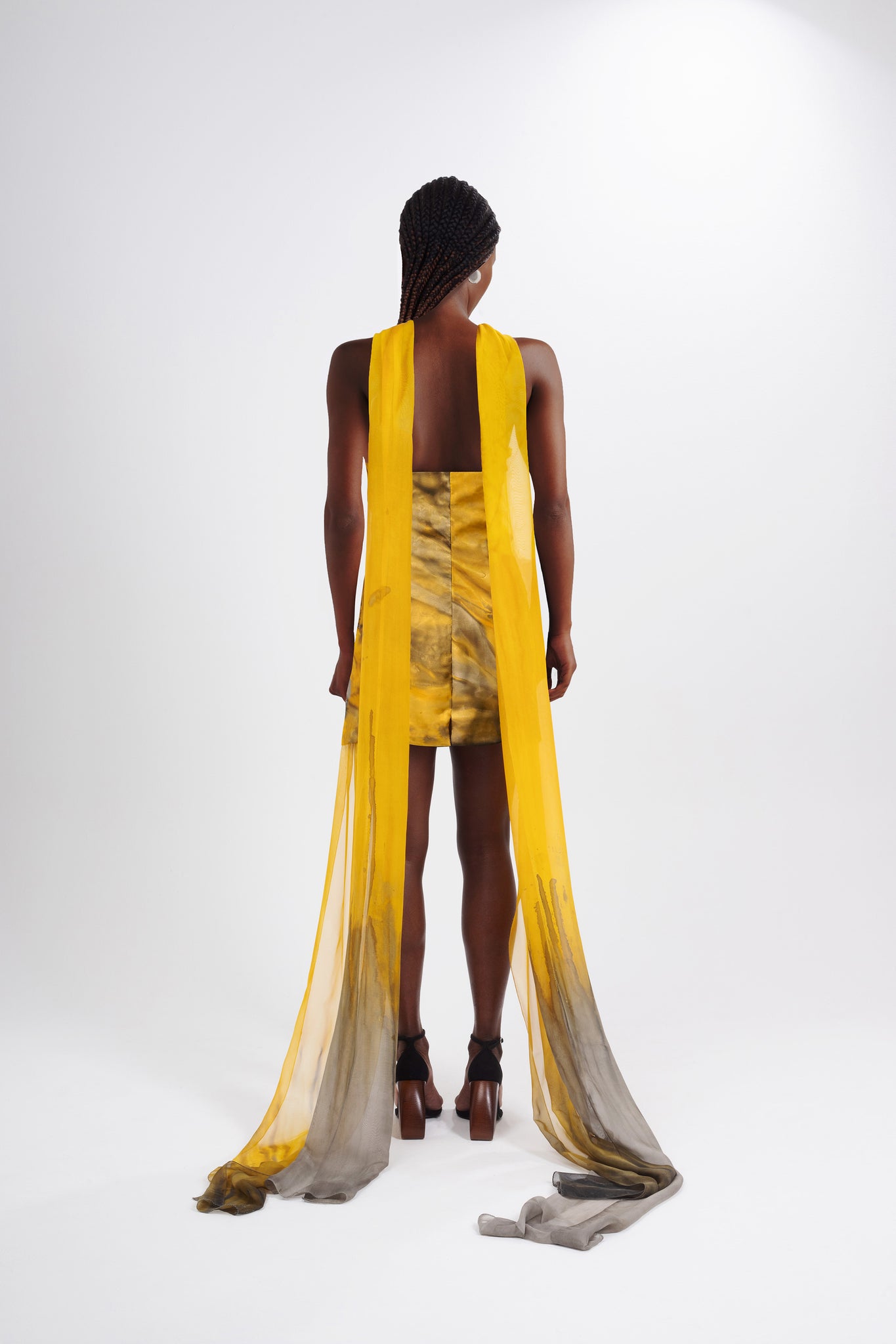 Angela Dress in Hand-Dyed Silk